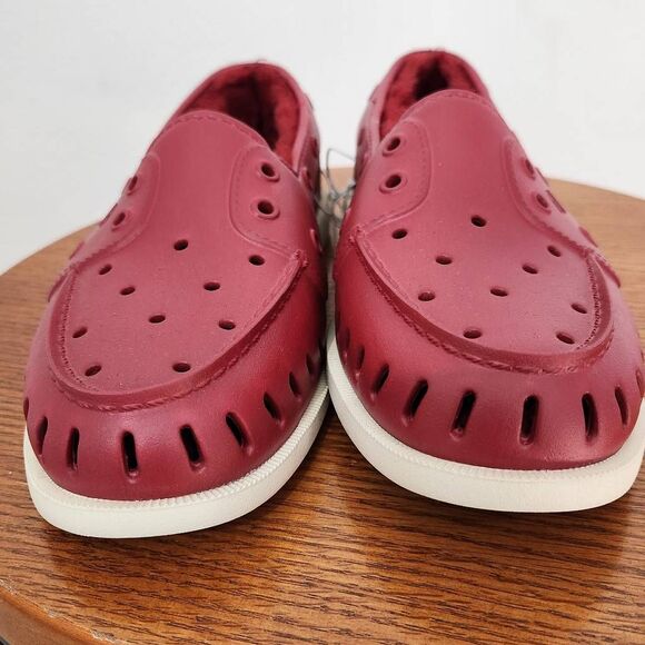 Sperry Women's Red Float Boat Shoes with Faux Fur Lining Size 8 NWOT - Picture 2 of 7